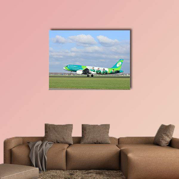 EI-DEI Aer Lingus Airbus A320-200 multi panel canvas wall art