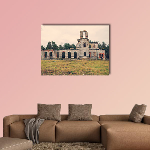 Ruins of an ancient castle Tereshchenko Grod in Zhitomir canvas wall art