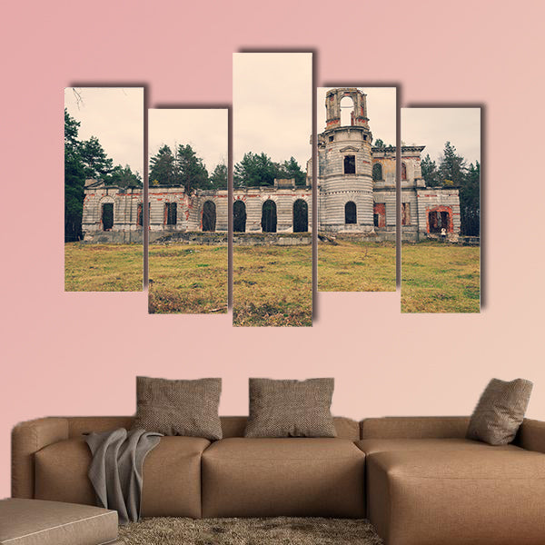 Ruins of an ancient castle Tereshchenko Grod in Zhitomir canvas wall art