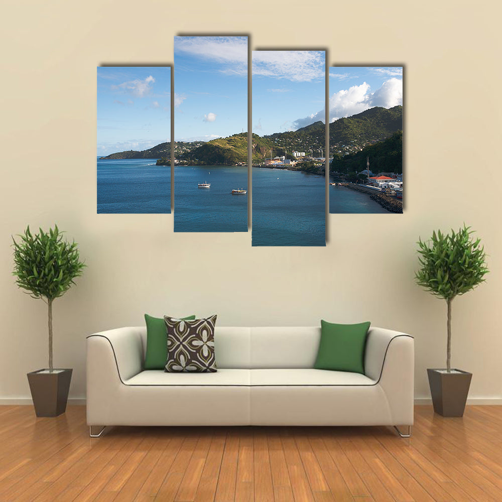 Caribbean Sea - Grenada Island - Saint George's bay Multi panel canvas wall art