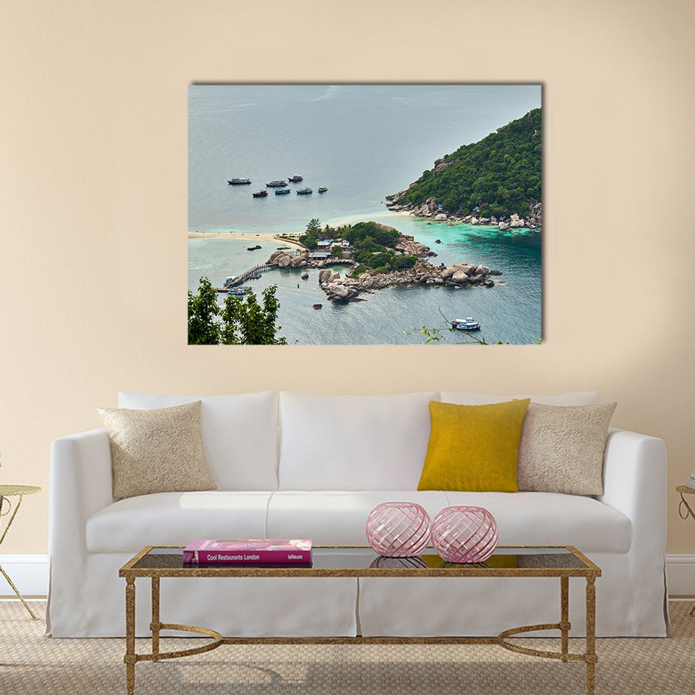Small island near Ko Tao, Thailand  Multi panel canvas wall art