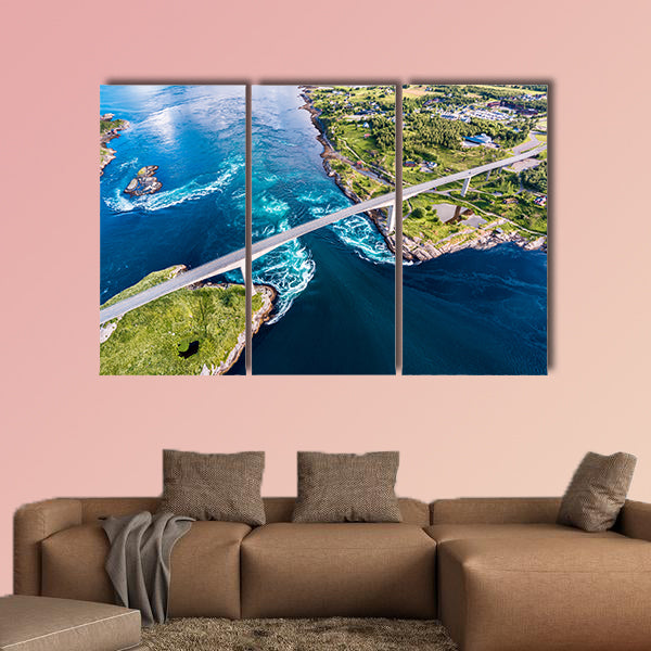 Whirlpools of the maelstrom of Saltstraumen, Nordland, wall art