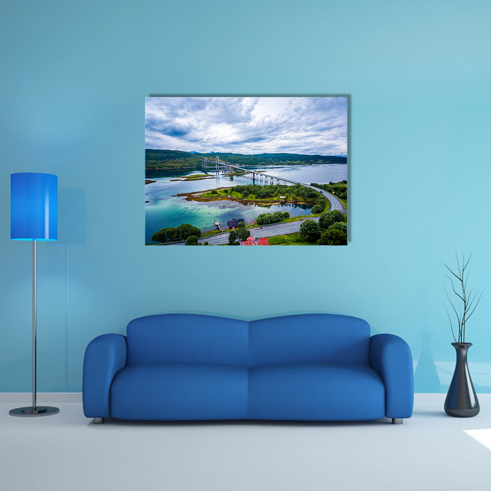 Tjeldsundbrua Bridge connecting the mainland with the islands wall art