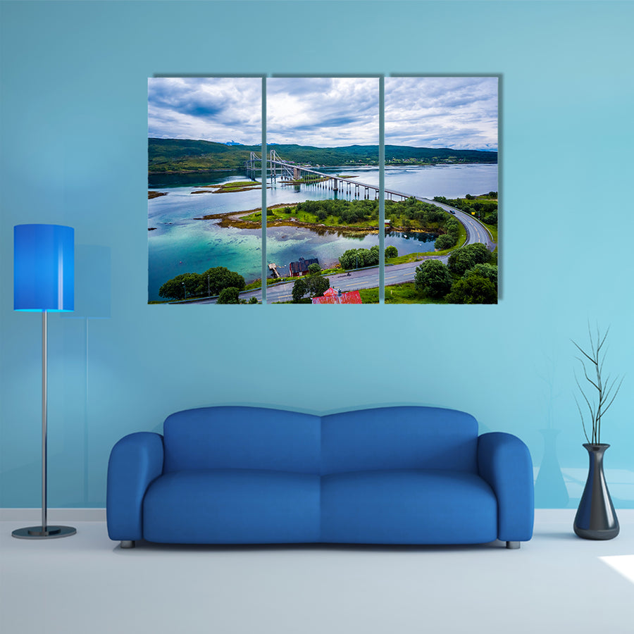 Tjeldsundbrua Bridge connecting the mainland with the islands wall art