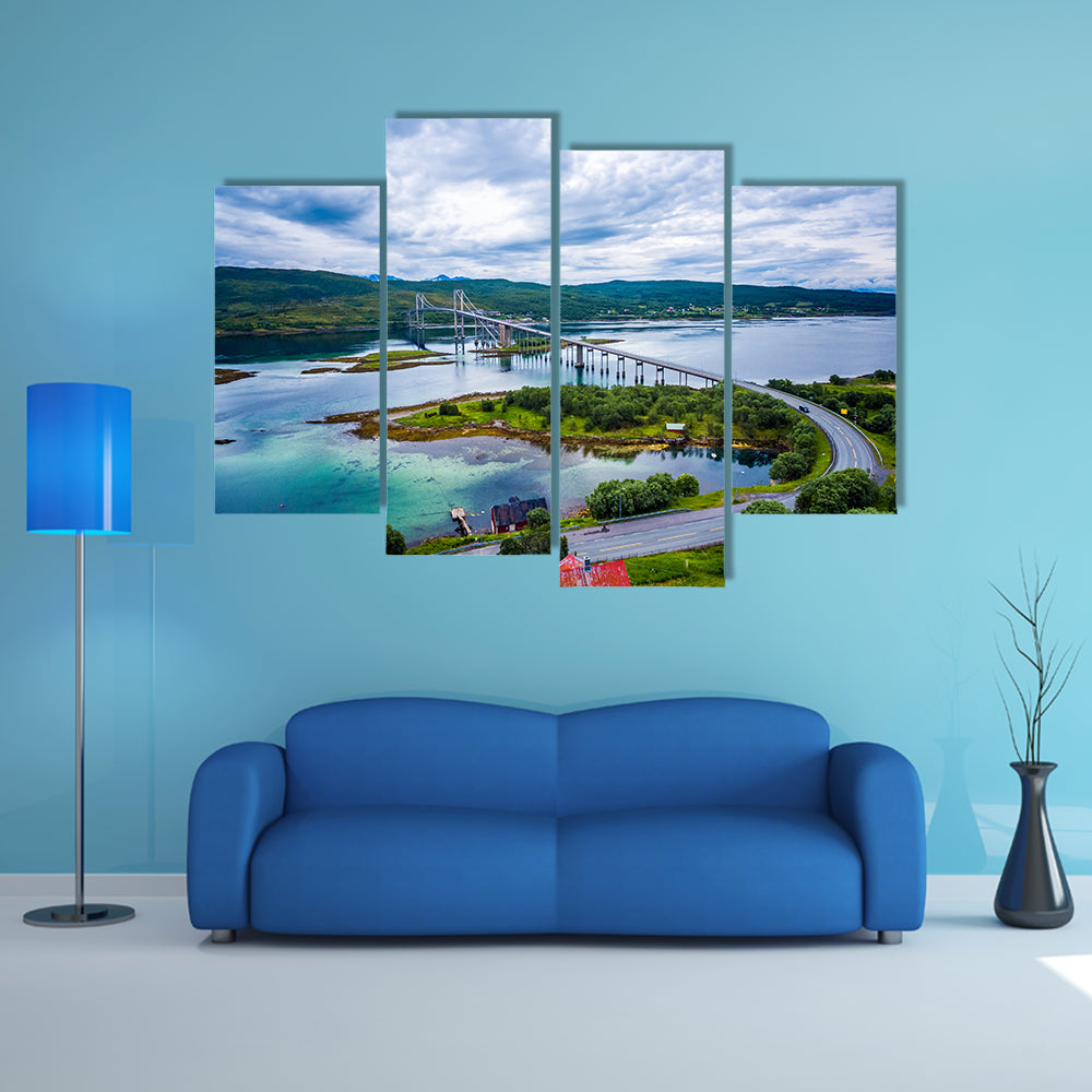 Tjeldsundbrua Bridge connecting the mainland with the islands wall art