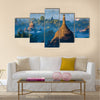 Morning at Ratanabon Paya in Myanmar this place is popular national landmark Multi panel canvas wall art