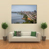 The largest city in the Cote d'Ivoire Plateau downtown Multi panel canvas wall art