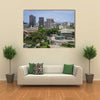 Plateau, the downtown area, stadium the view of Abidjan Multi panel canvas wall art