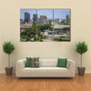 Plateau, the downtown area, stadium the view of Abidjan Multi panel canvas wall art