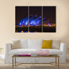 Glasgow's so-called 'Armadillo' building at night time, Multi Panel Canvas Wall Art