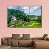 Panoramic view of the Mayan ruins of Palenque in Mexico multi panel canvas wall art