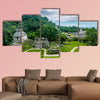 Panoramic view of the Mayan ruins of Palenque in Mexico multi panel canvas wall art