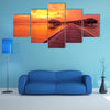 Beautiful Sunset At Maldivian Beach Multi Panel Canvas Wall Art