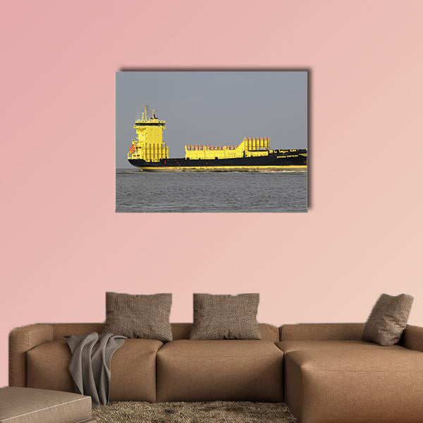 700 TEU container ships Borussia Dortmund on the river Elbe wall art