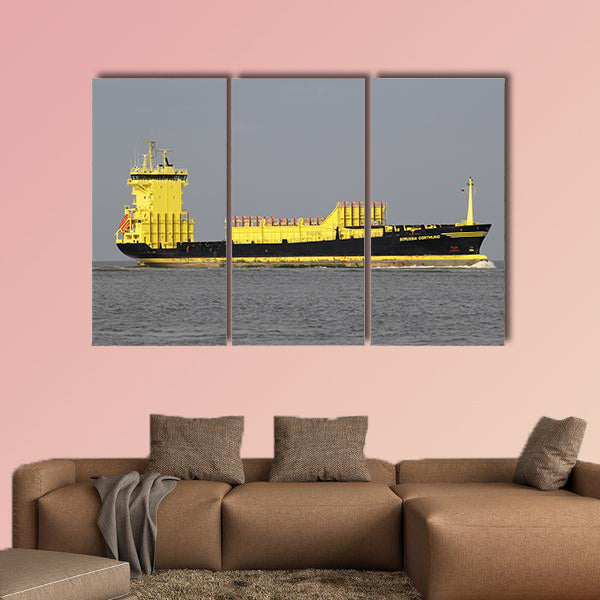 700 TEU container ships Borussia Dortmund on the river Elbe wall art