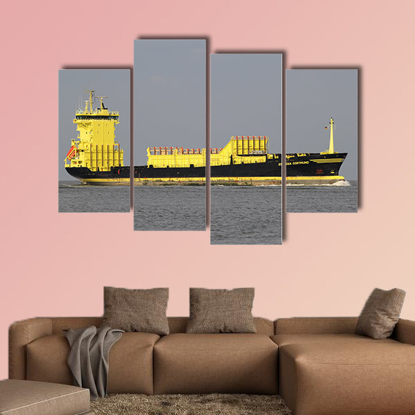 700 TEU container ships Borussia Dortmund on the river Elbe wall art