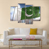 Pakistan Flag Under The Blue Cloudy Sky Multi Panel Canvas Wall Art