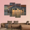 Water Palace in the middle of the lake multi panel canvas wall art