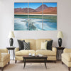 Diamond lagoon in Atacama desert, Chile Multi panel canvas wall art