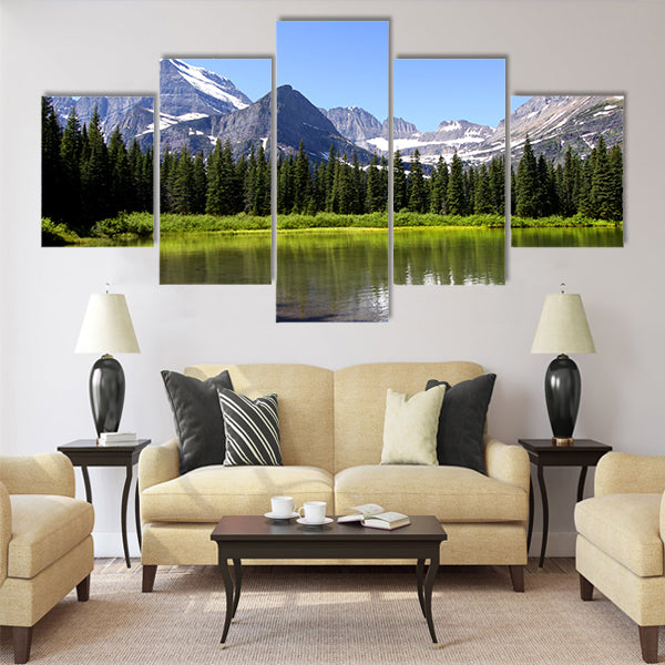 Swift current lake multi panel canvas wall art