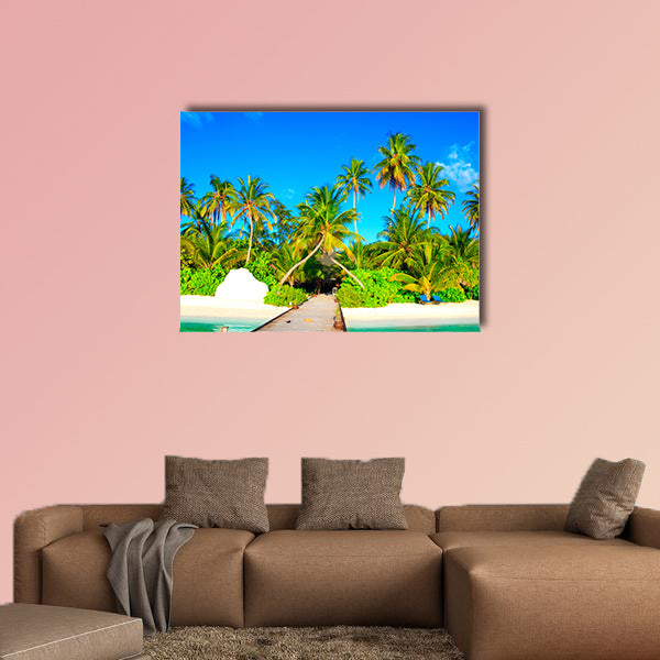 Escape the Dreamscape on Maldives multi panel canvas wall art