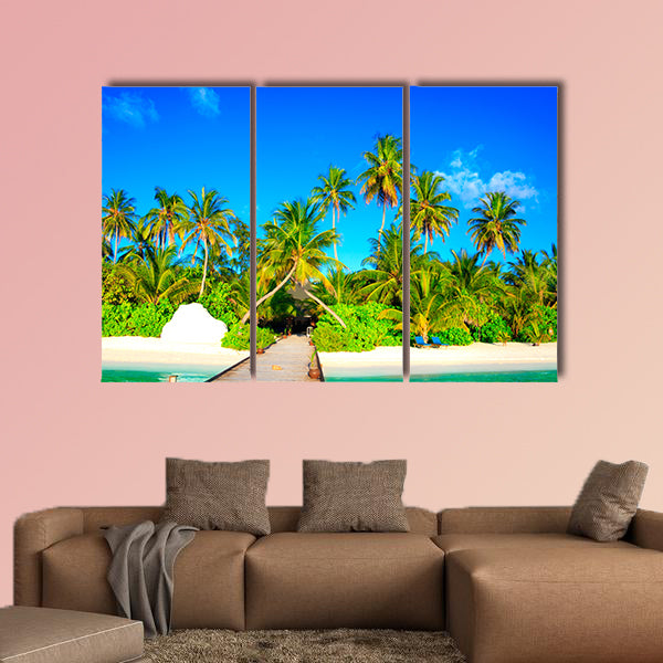 Escape the Dreamscape on Maldives multi panel canvas wall art