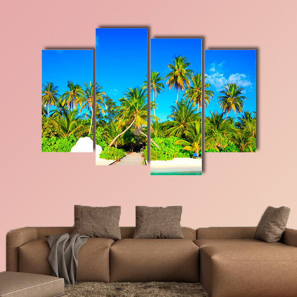 Escape the Dreamscape on Maldives multi panel canvas wall art