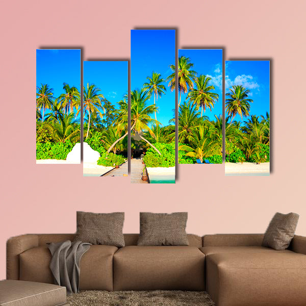 Escape the Dreamscape on Maldives multi panel canvas wall art