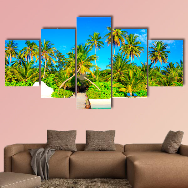 Escape the Dreamscape on Maldives multi panel canvas wall art