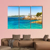 Seaside with bright blue water in Vina del Mar, Chile multi panel canvas wall art