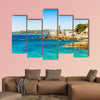 Seaside with bright blue water in Vina del Mar, Chile multi panel canvas wall art