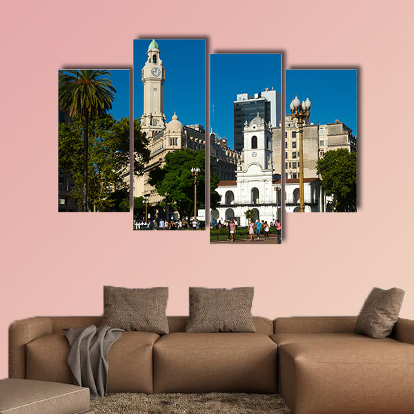 Main Square Plaza de Mayo in city center. Buenos Aires, wall art