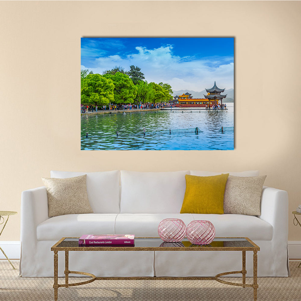 A most beautiful West Lake Hangzhou multi panel canvas wall art
