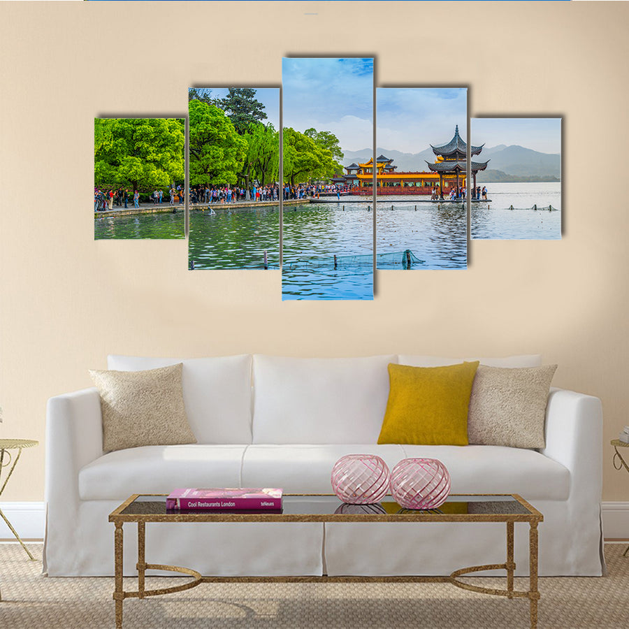 A most beautiful West Lake Hangzhou multi panel canvas wall art