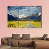 Landscape with road and Snowy Mountains, Southern Alps wall art