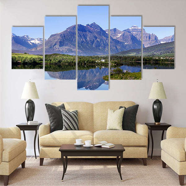 Glacier national park multi panel canvas wall art