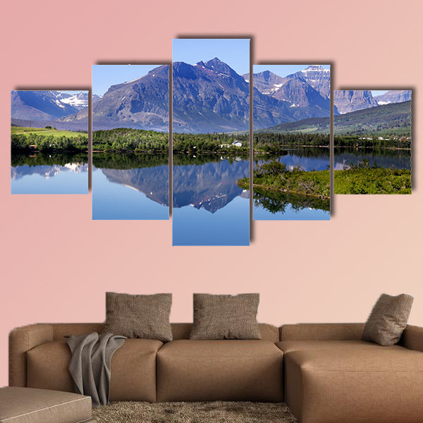 Glacier national park Multi panel canvas wall art