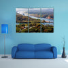 Large ships navigate the Panama Canal multi panel canvas wall art