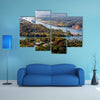 Large ships navigate the Panama Canal multi panel canvas wall art