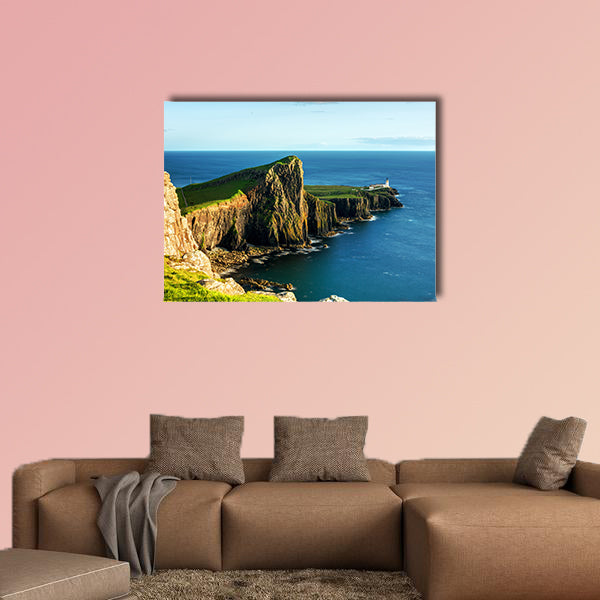 Neist point Lighthouse Multi panel canvas wall art