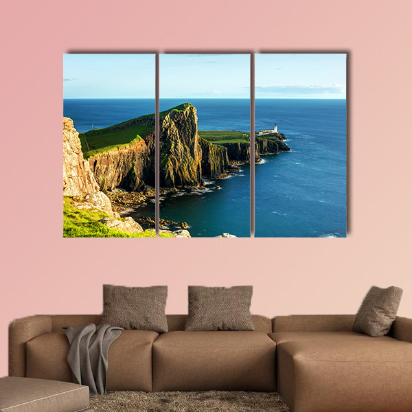 Neist point Lighthouse Multi panel canvas wall art