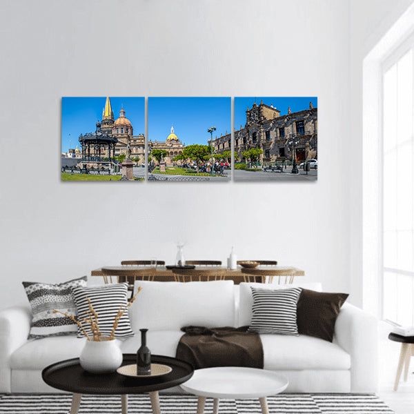Guadalajara Cathedral and State Government Palace, Mexico panoramic canvas wall art