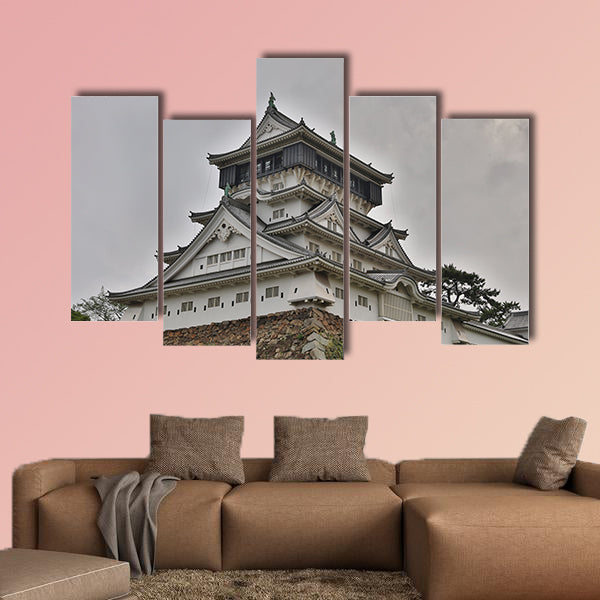 Kokura Castle multi panel canvas wall art