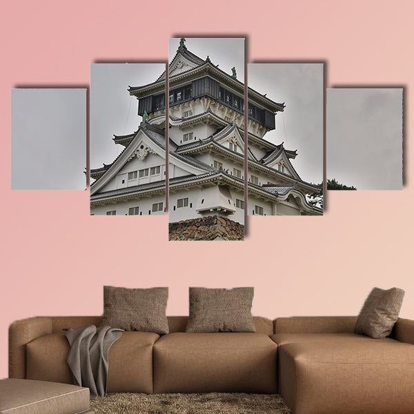 Kokura Castle multi panel canvas wall art