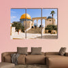 View of the Dome of the Rock at Temple Mount multi panel canvas wall art