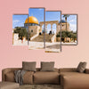 View of the Dome of the Rock at Temple Mount multi panel canvas wall art