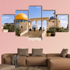 View of the Dome of the Rock at Temple Mount multi panel canvas wall art