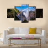 View of the Victoria Falls with rainbow in Zimbabwe, Africa Multi panel canvas wall art