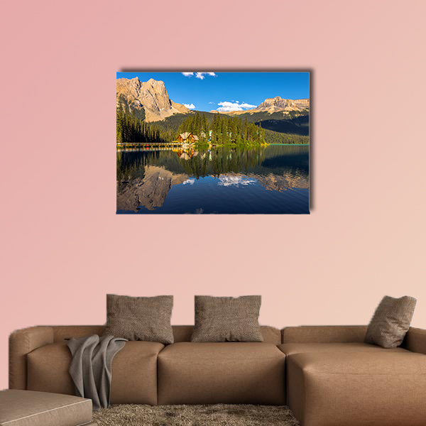 Emerald Lake in Yoho National Park, Canada Multi panel canvas wall art