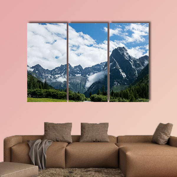 Mt Siguniang scenery in Sichuan, China Multi panel canvas wall art
